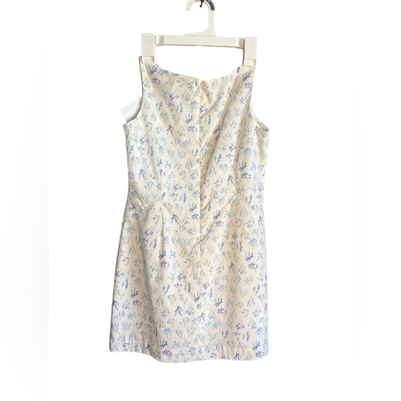 Maggie Breen Girls spring  summer dress white lavender floral sz 7 100% cotton - Picture 2 of 6